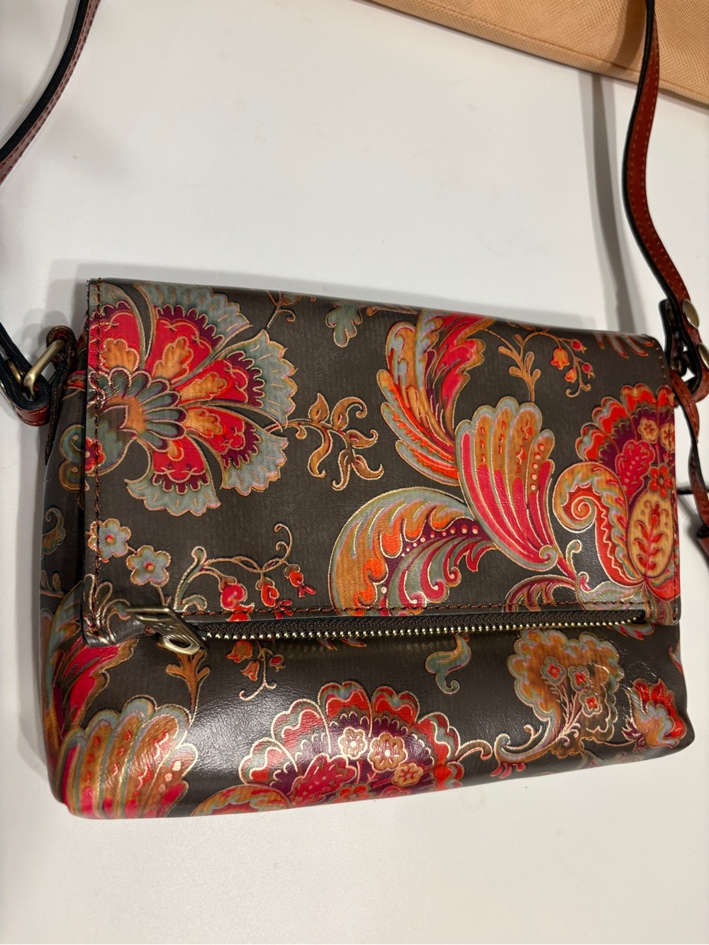 Patricia Nash Corfu Crossbody bag, vintage Italian floral paisley
